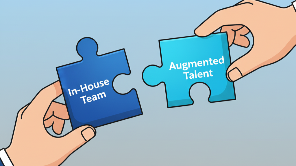 Staff augmentation and In house hiring can complete each other
